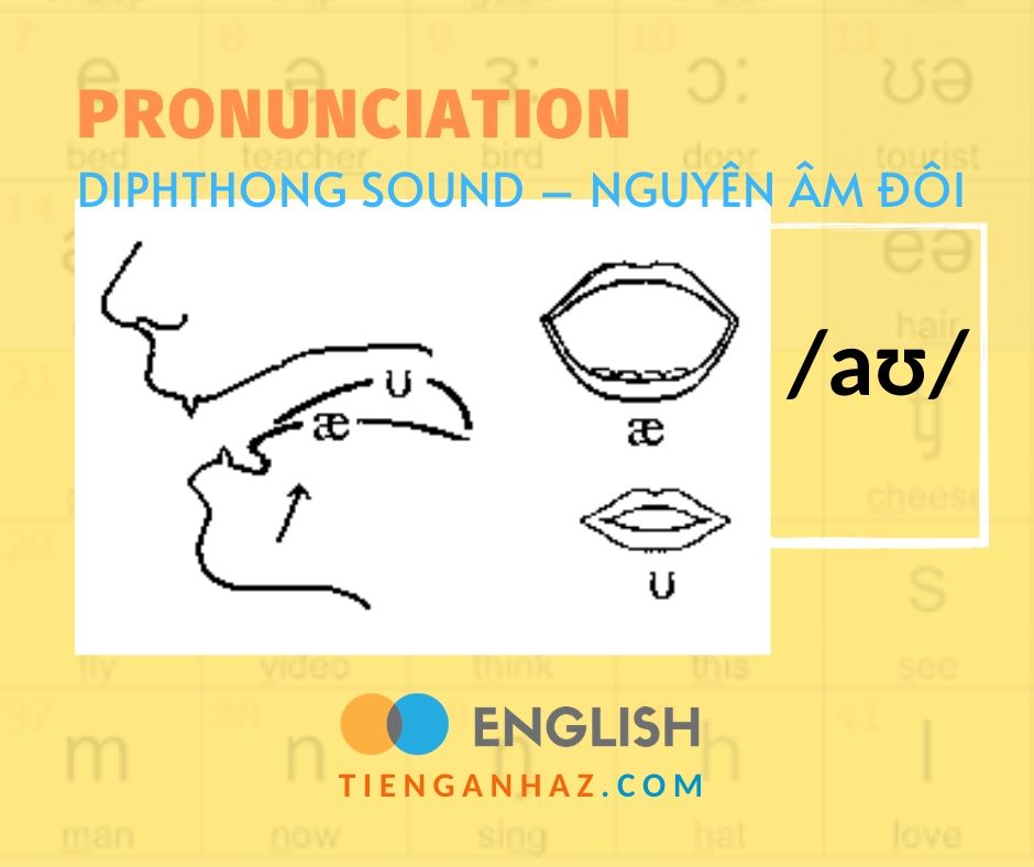 Pronunciation | Diphthong sound - Nguyên âm đôi /aʊ/ - Tieng Anh AZ